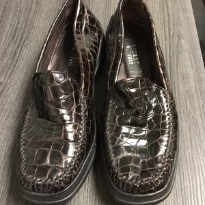 Stuart Weitzman-Brown patent leather